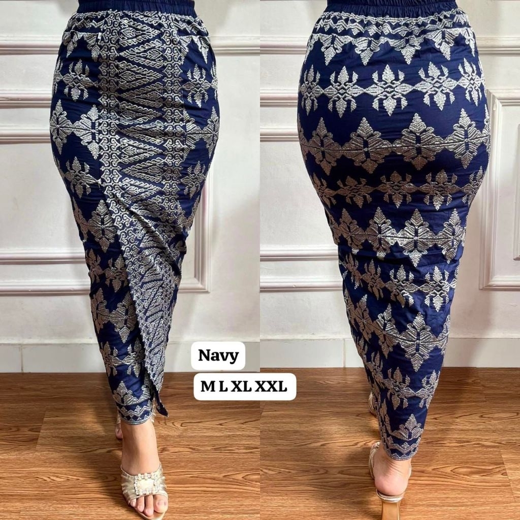 KAMEN JADI BORDIR SONGKET PREMIUM STRECH PRADA// ROK BORDIR SONGKET BALI// KAMEN JADI BALI