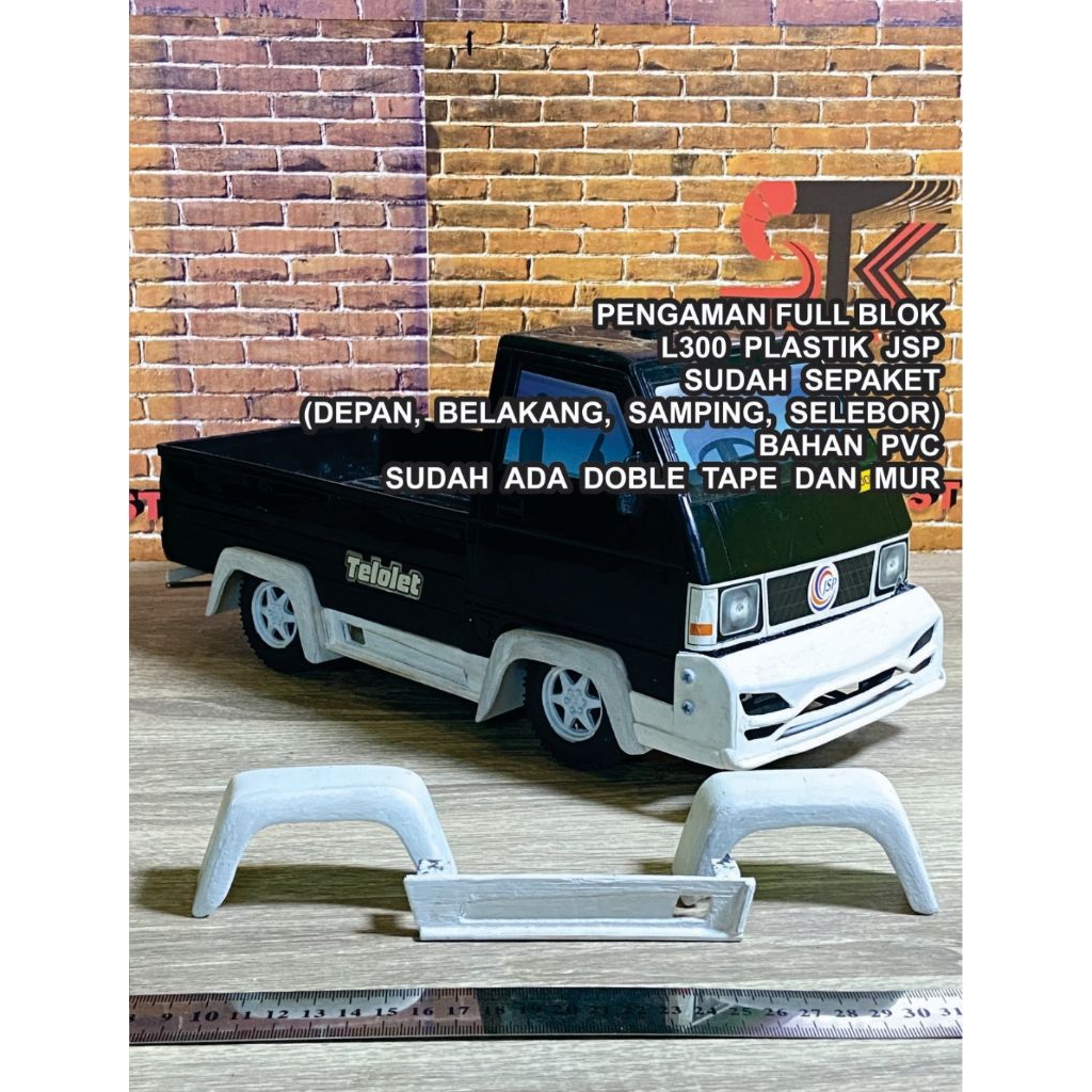 PENGAMAN FULL BLOK  L300 BEMPER CUSTOM MAINAN ANAK PLASTIK JSP SUDAH FULL DEPAN KANAN KIRI BELAKANG 