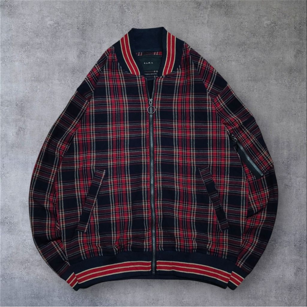 jacket casual tartan by Zara man scn brand original