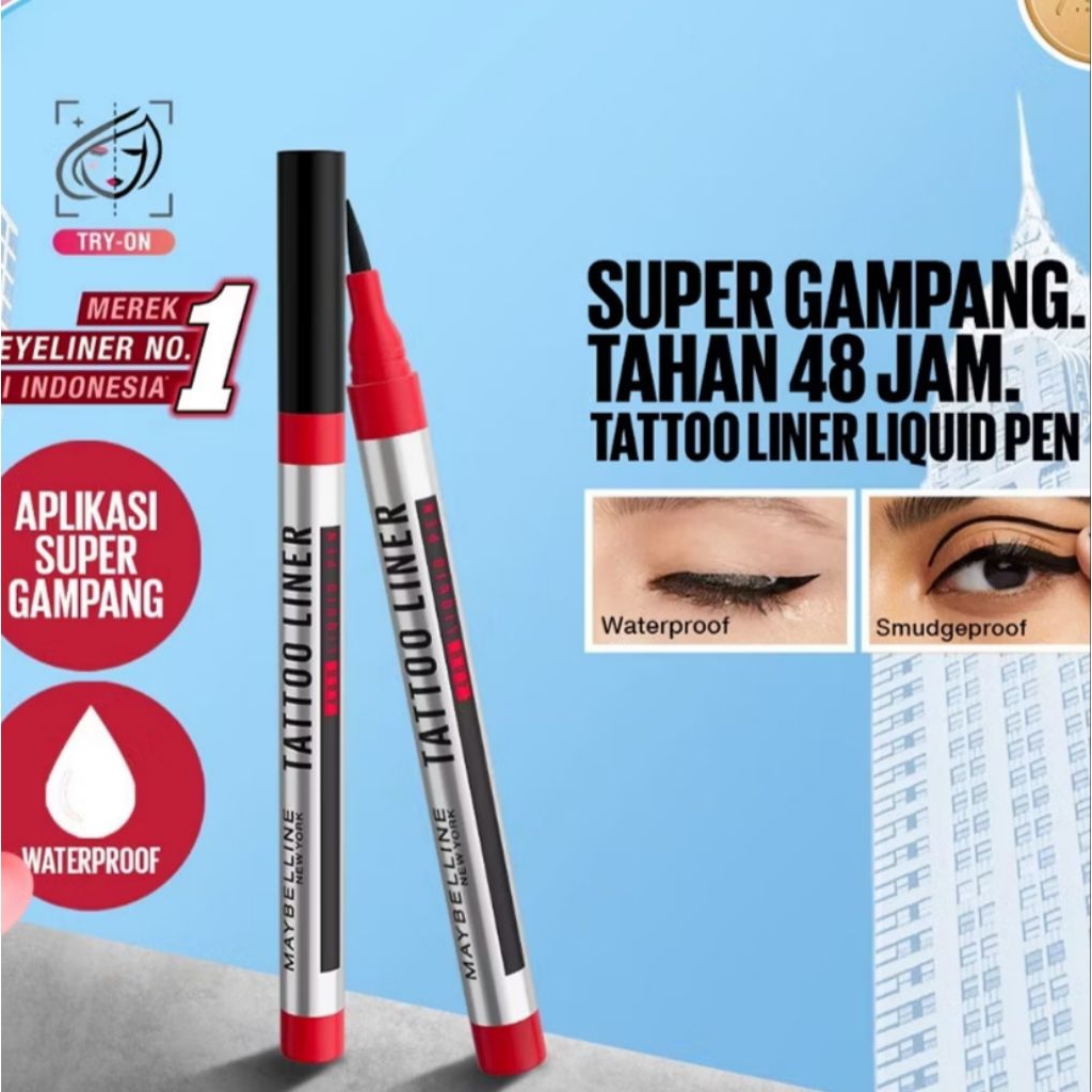Ori Asli Eyeliner Maybelline Tatto Liner