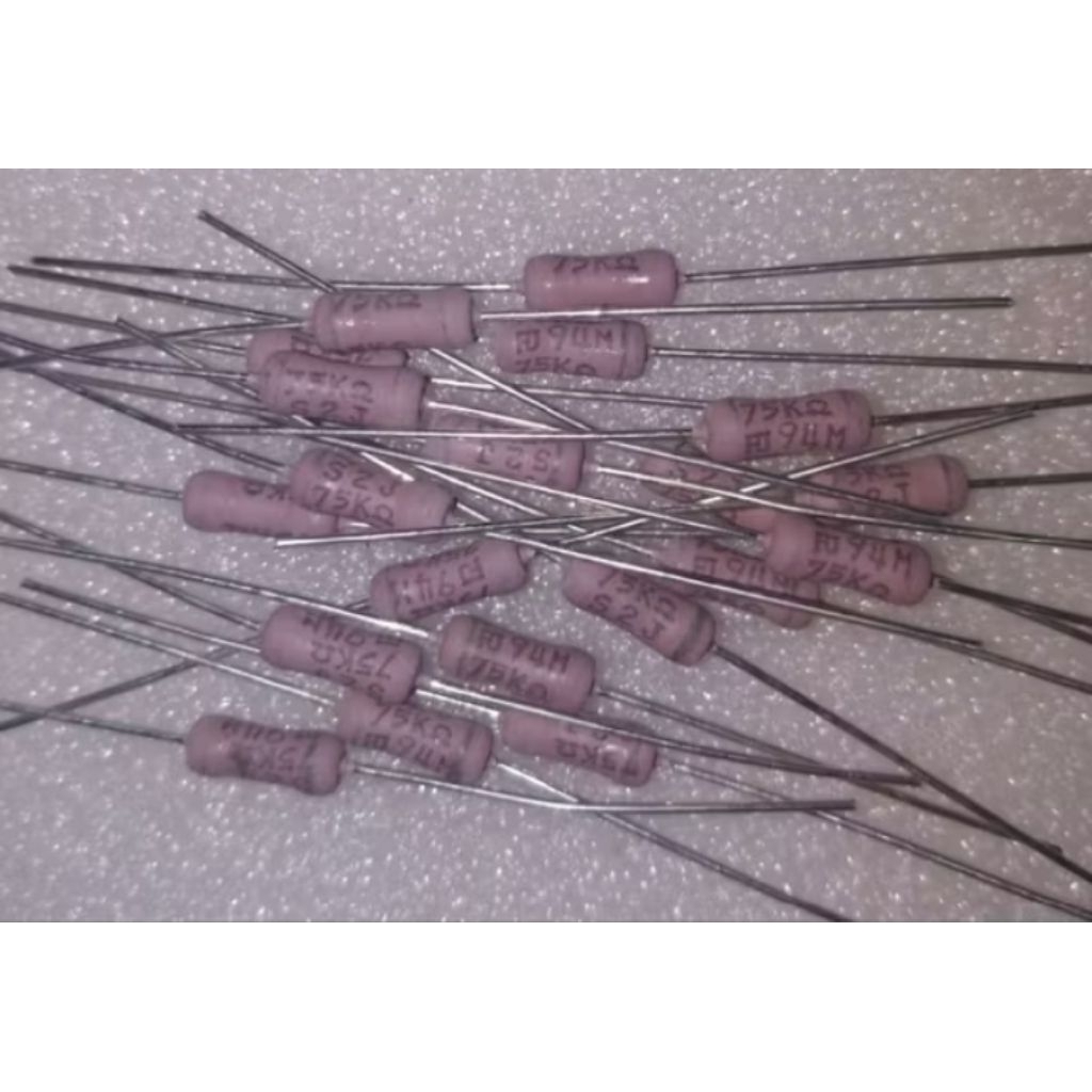 resistor 75k 2watt original japan 20pcs