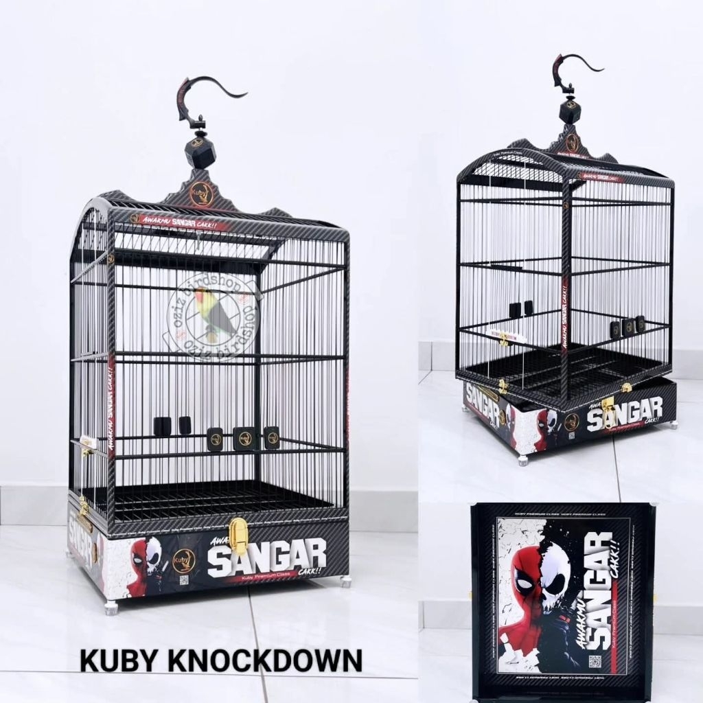 sangkar kuby decal knockdown ruji fiber