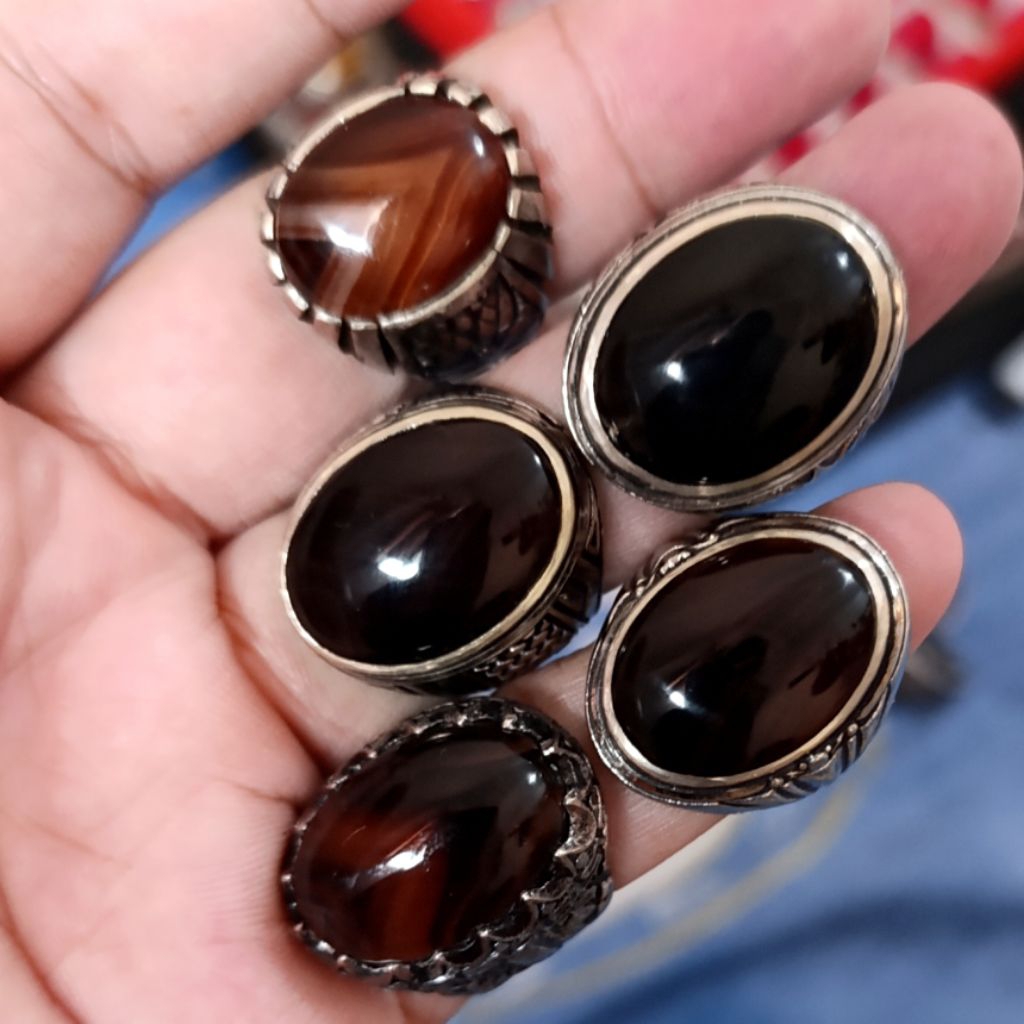 CA 224 Cincin Akik Yaman Wulung Junder Joss Alpaka Super