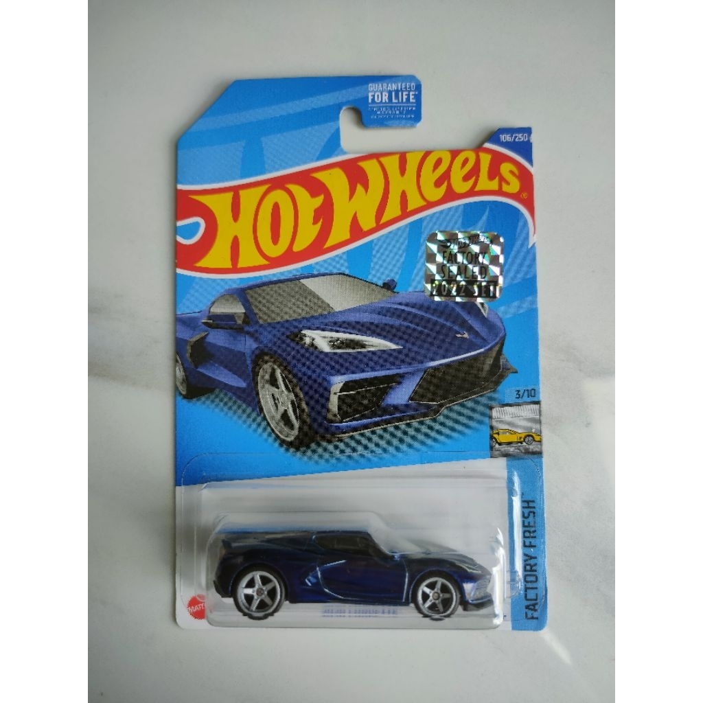Hotwheels Super Treasure Hunt STH/THS - 2020 Corvette Biru
