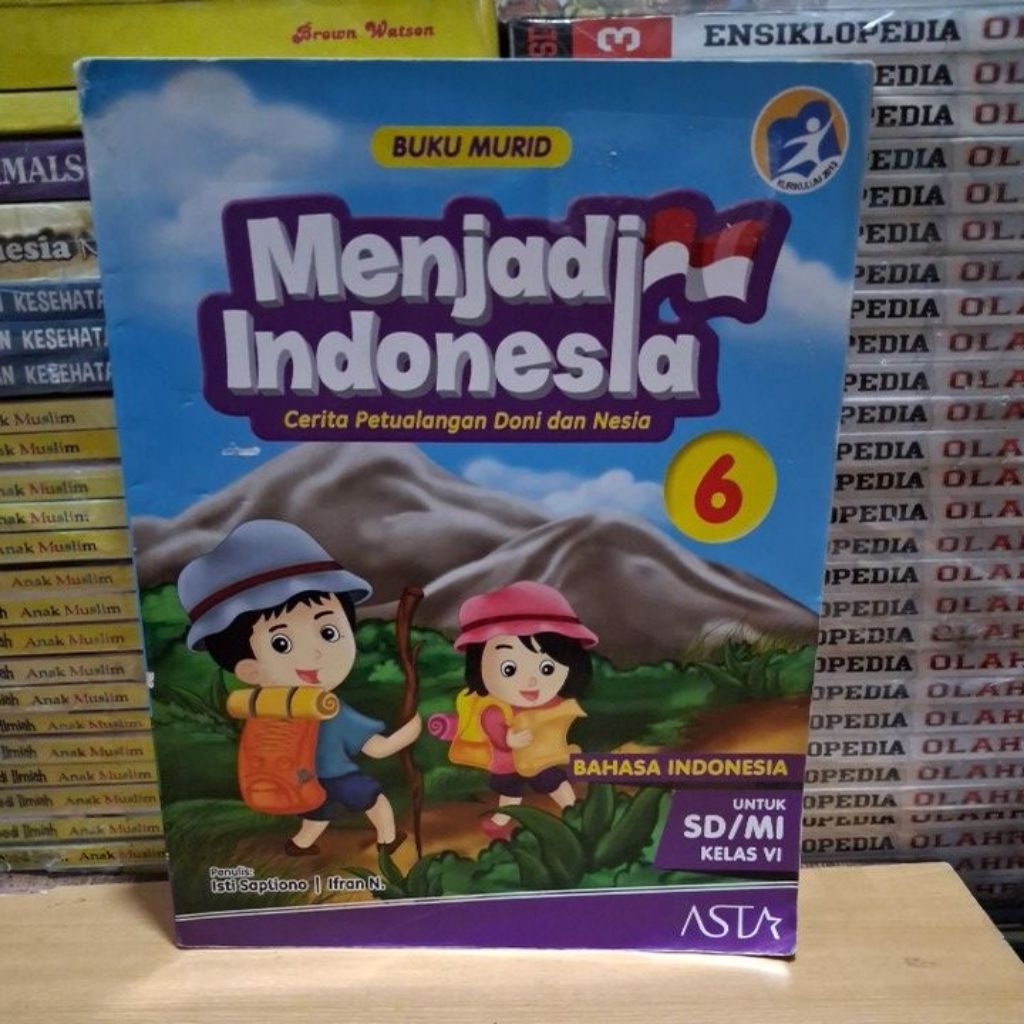 Buku Original BUKU MURID Menjadi Indonesia BAHASA INDONESIA SD MI Kelas 6 K13 ASTA