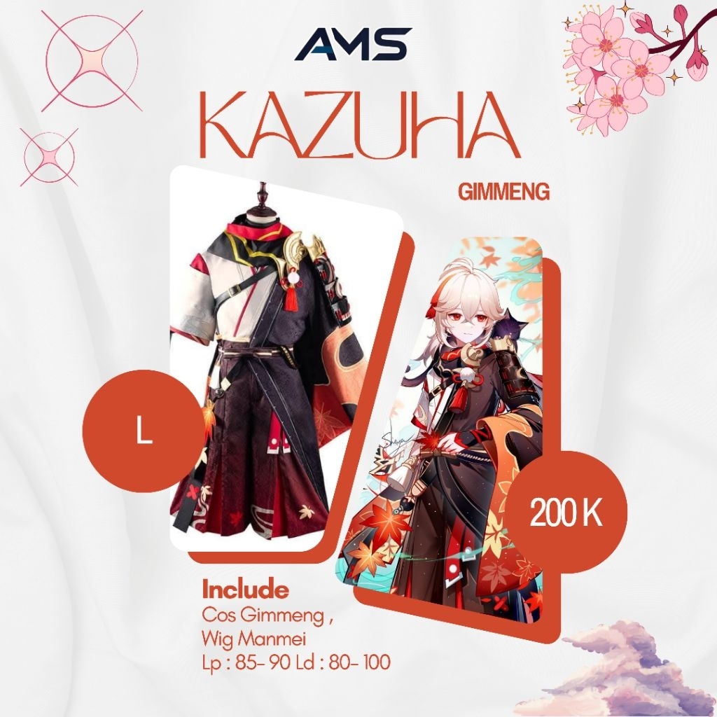 Rental Costum Kazuha Gimeng Size L