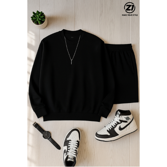 SWEATER POLOS ONE SET CELANA PENDEK CREWNECK ONE SET POLOS SWEATER PRIA WANITA CREWNECK PRIA WANITA 