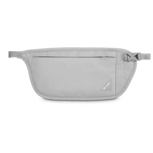 Pacsafe Money Belt V100 RFID Dompet Pinggang Anti Blocking - Grey