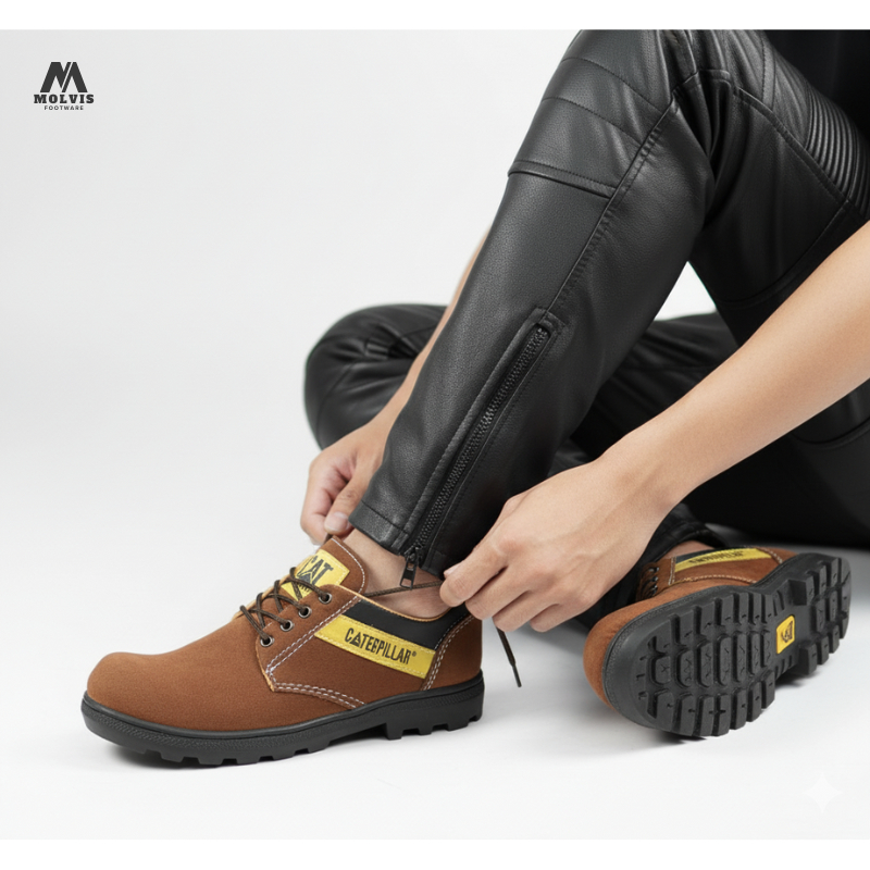 Big Sale Sepatu Safety Boots Pria Caterpillar High Quality - Sepatu Boots Sby Tinggi - Sepatu Safety