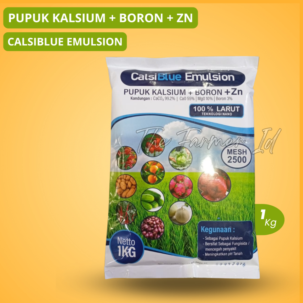 Pupuk CalsiBlue Emulsion 1 Kg - Pupuk Kalsium Boron Plus Zn