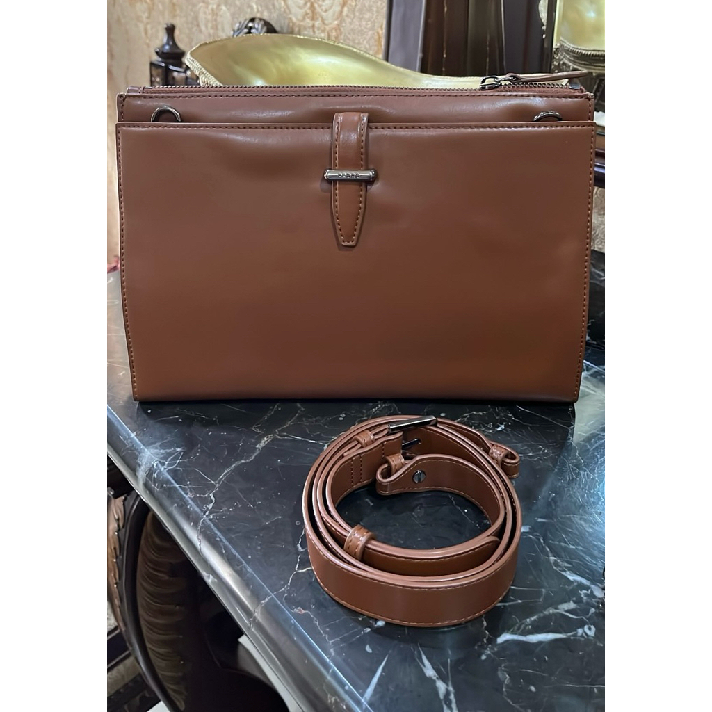 Pedro Classy Clutch/Tas Kantor Pria - Cokelat (100% Original)
