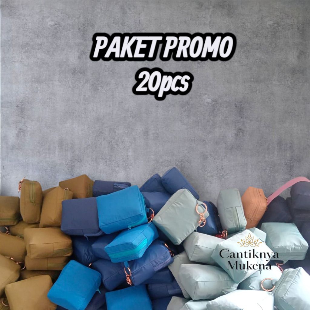 20pcs Mukena Trevelling Mewah Promo ( 1kodi )