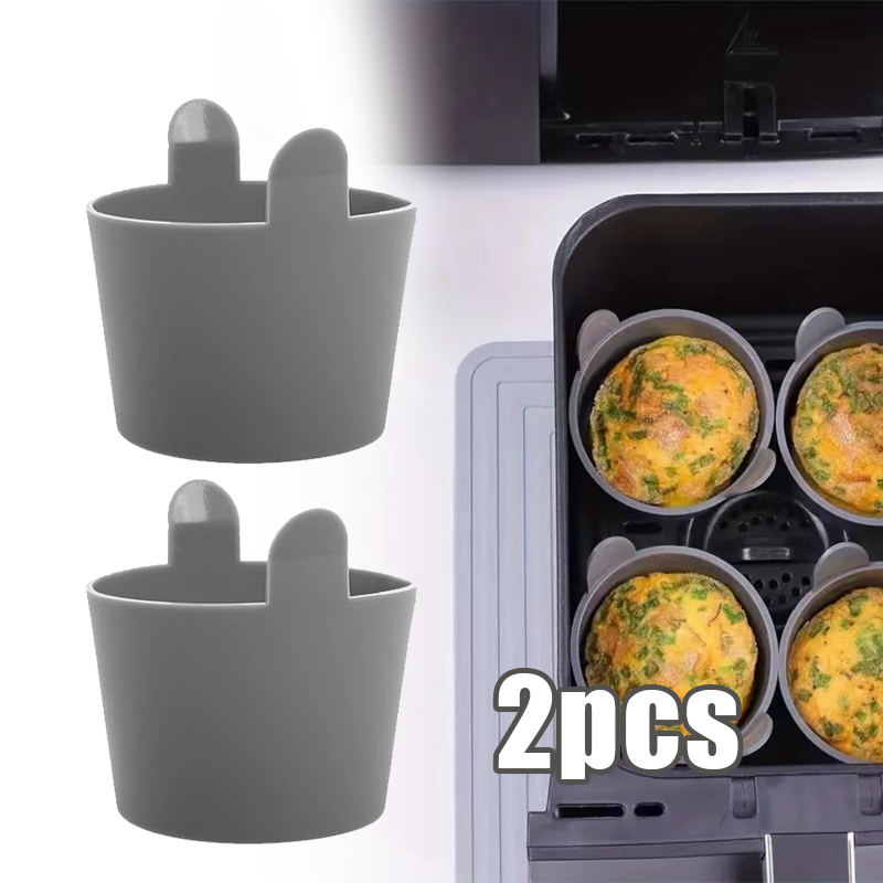 2Pcs Silikon Air Fryer Kecil Alas Air Fryer Silikon Bpa Free Air Fryer Silicone Alas Silikon Air Fry