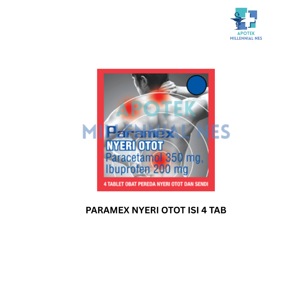 PARAMEX NYERI OTOT / PARAMEX MERAH - OBAT NYERI OTOT - PARACETAMOL & IBUPROFEN