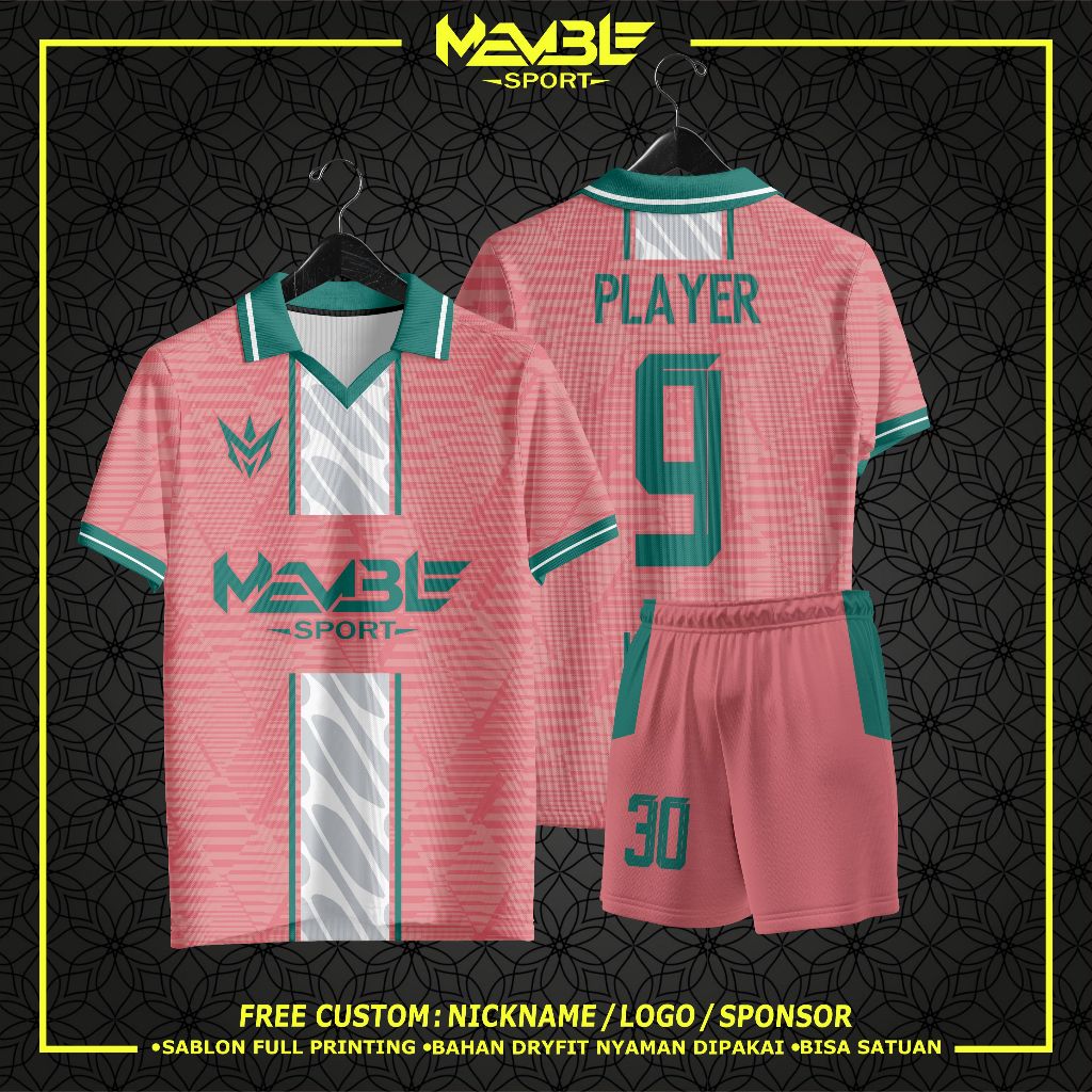 Jersey Futsal Custom / Jersey Bola Custom / Jersey Bola Futsal / Jersey Volly Custom Nama no FREE