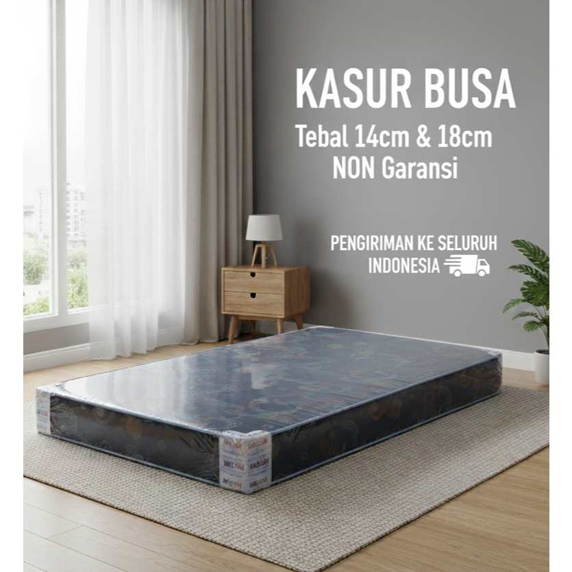 Kasur Busa Tulip Tebal 14cm & 18cm NON Garansi Kain Jakad – Ukuran 90x200 100x200 120x200 140x200 – 