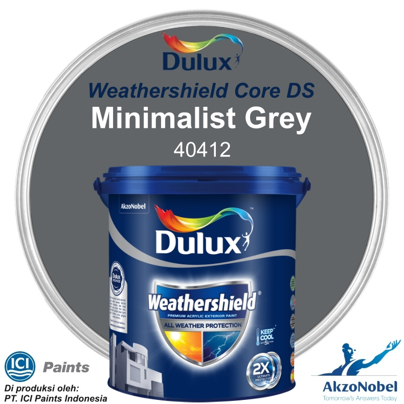 CAT DULUX WEATHERSHIELD 2.5 LT - MINIMALIST GREY 40412