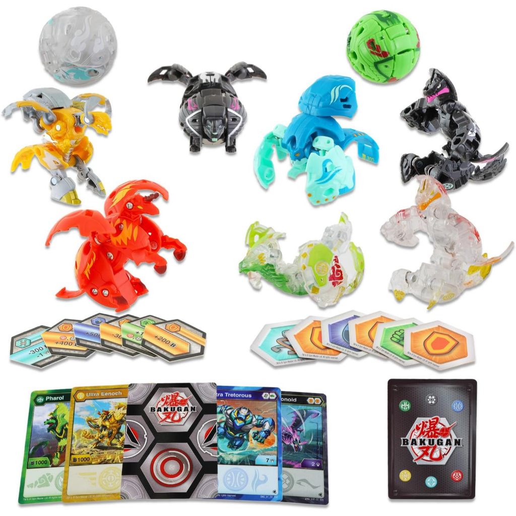 Bakugan Ultra Battle Arena Bundle - 42 Pc Set with 9 Bakugan Action Figures, 18 BakuCores, 9 Charact