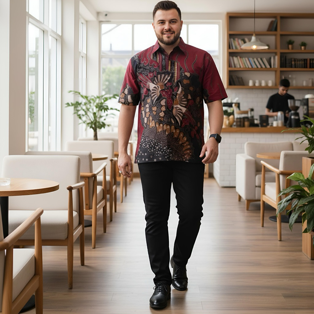Batik pria jumbo Kemeja batik jumbo batik pekalongan