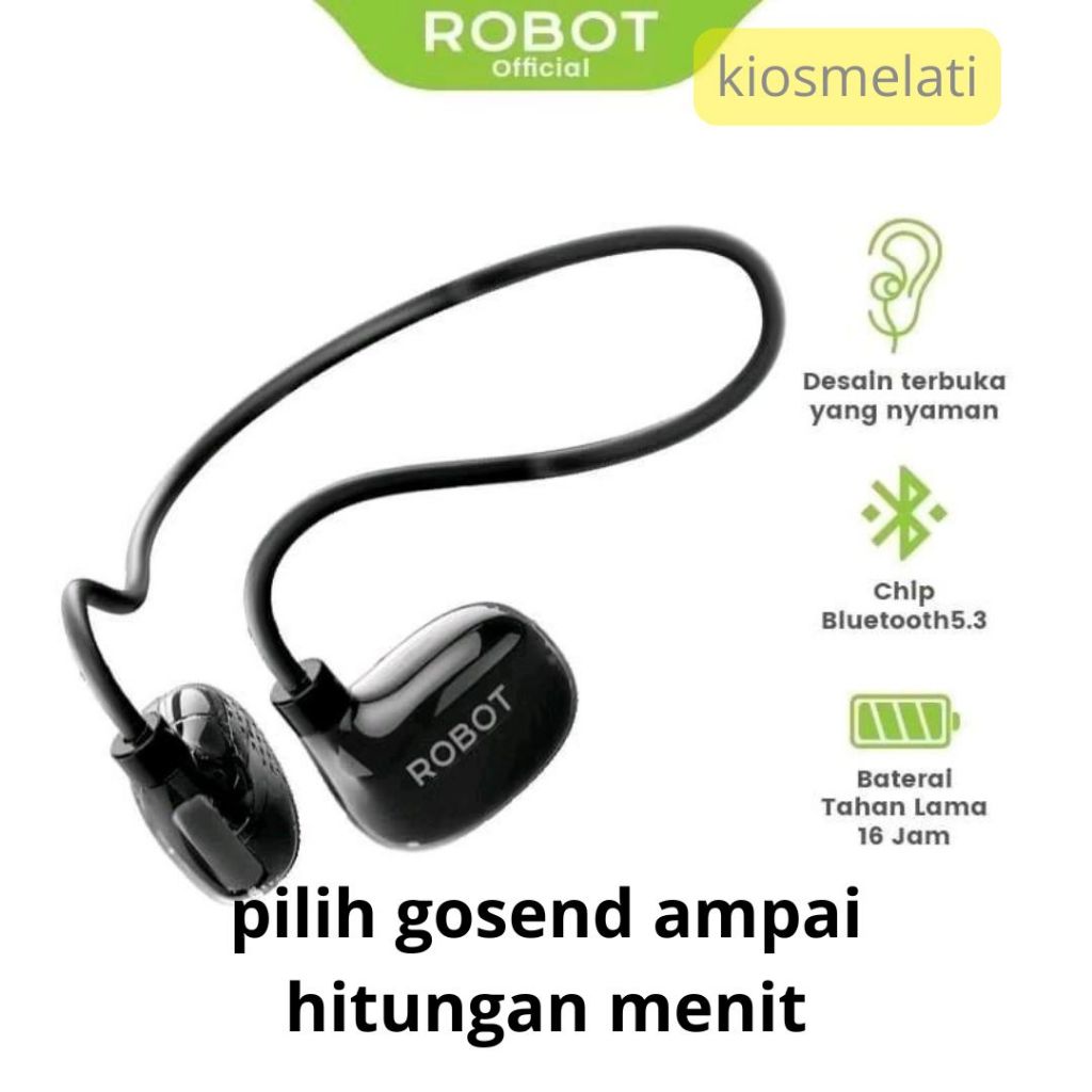 HEADSET BLUETOOTH ROBOT OPENRUN 1 Sport OWS TWS Wireless Earphone Powerful Bass