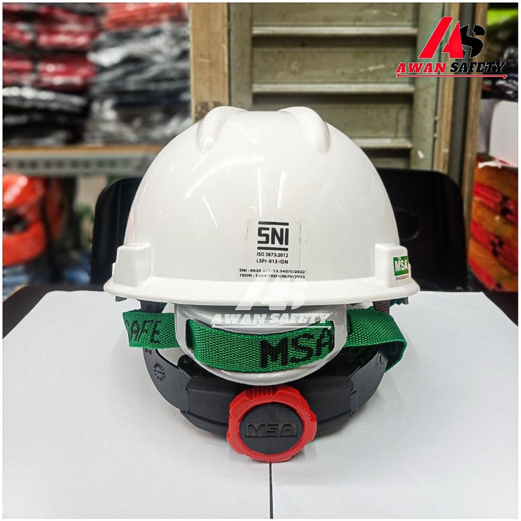 HELM SAFETY MSA FASTRACK FULL SET / Helm Safety Proyek Merk MSA Original Warna Putih