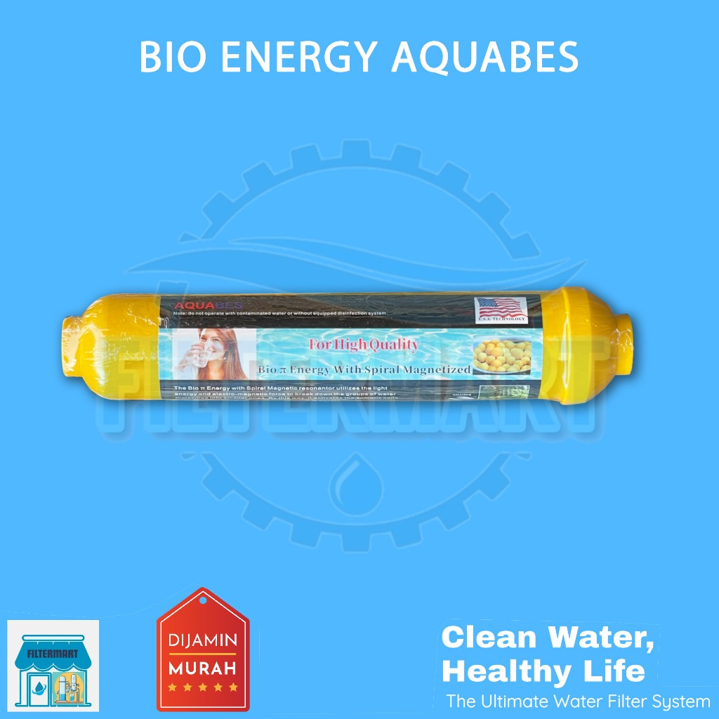 BIO ENERGY SPIRAL MAGNETIZED / BIO YELLOW UK PURELINE / BIO KUNING / FILTER AIR MESIN RO PENAMBAH MI