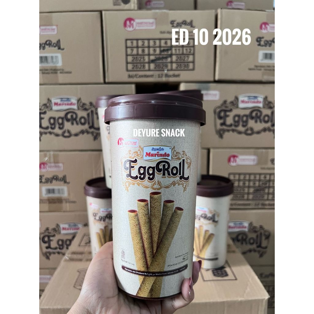 Marindo Egg Roll 1 karton isi 12 Toples