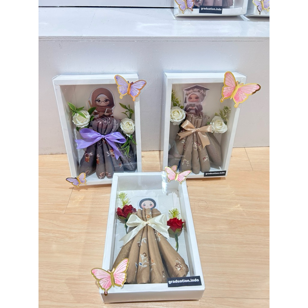 gift kado hari guru buket hijab buket kerudung
