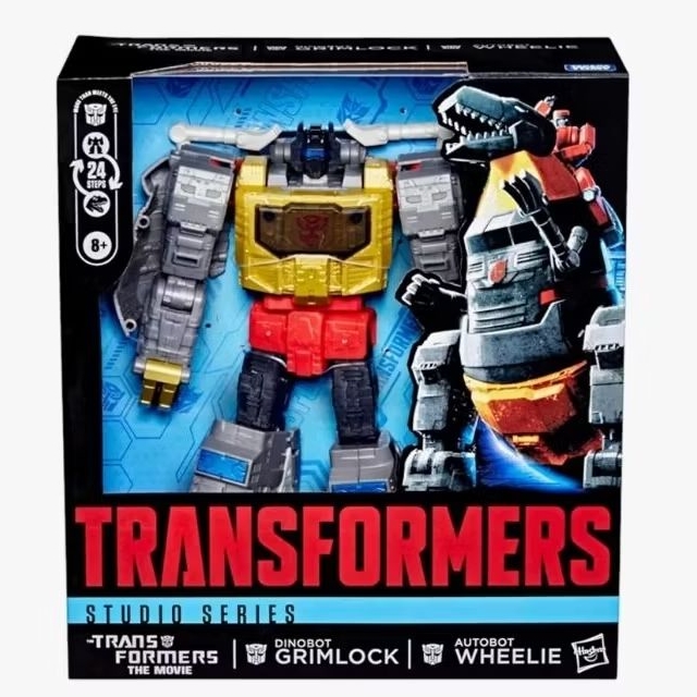 Transformers Studio Series 86 Dinobot Grimlock With Autobot Wheelie Leader Class G0485