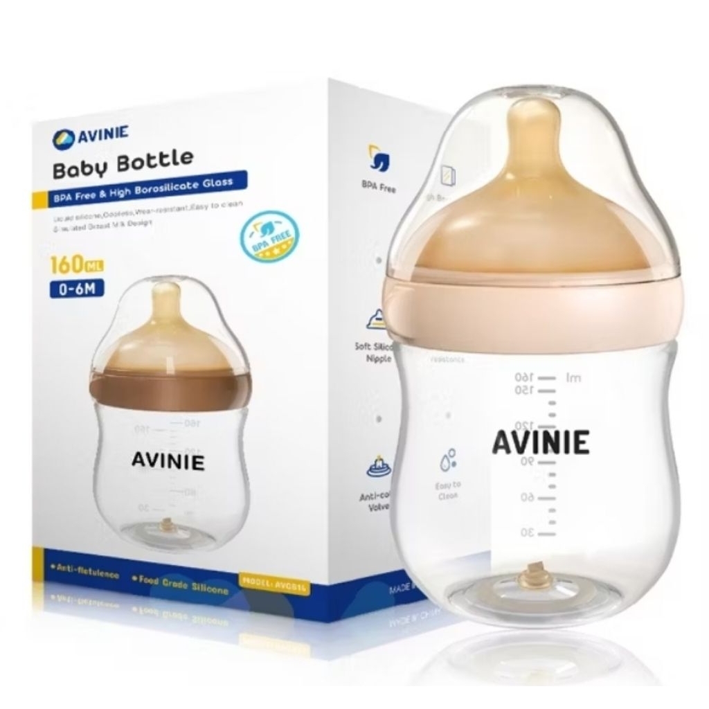 AVINIE & Dr.isla Dot Bayi Botol Susu PPSU Anti Kolik Botol Wide Neck Newborn
