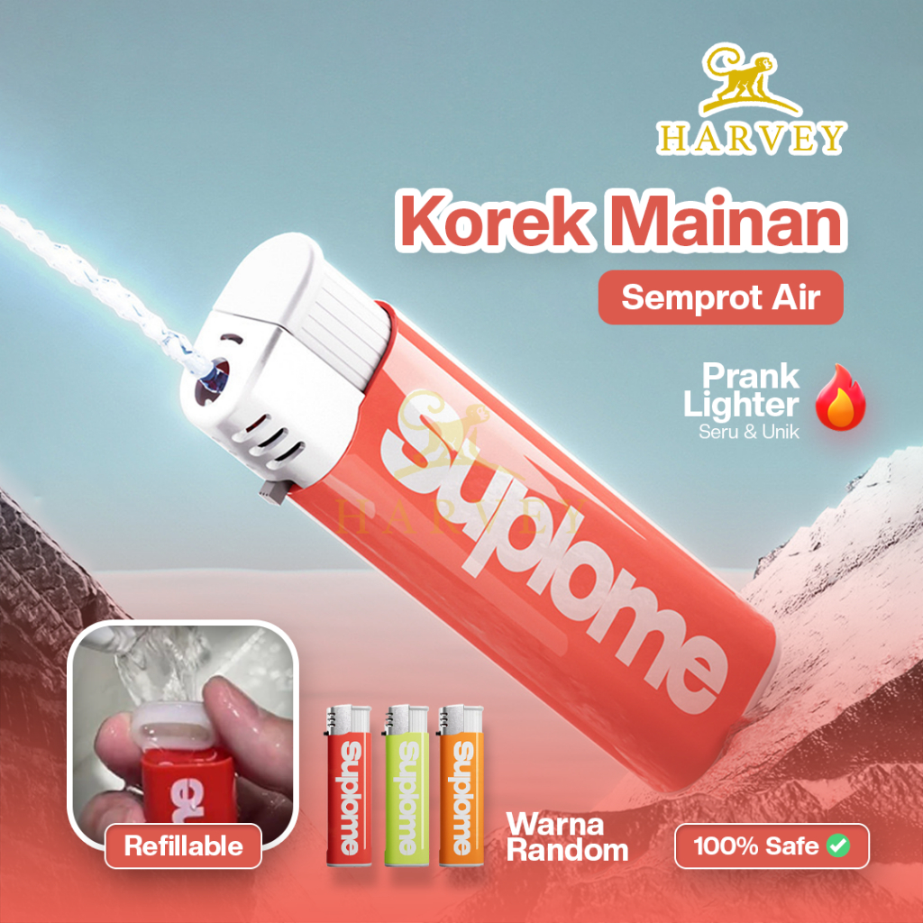 Korek Air Mainan Prank / Lighter Air Mainan Prank / Water Toys Prank / Korek Api Air Prank Water Gun