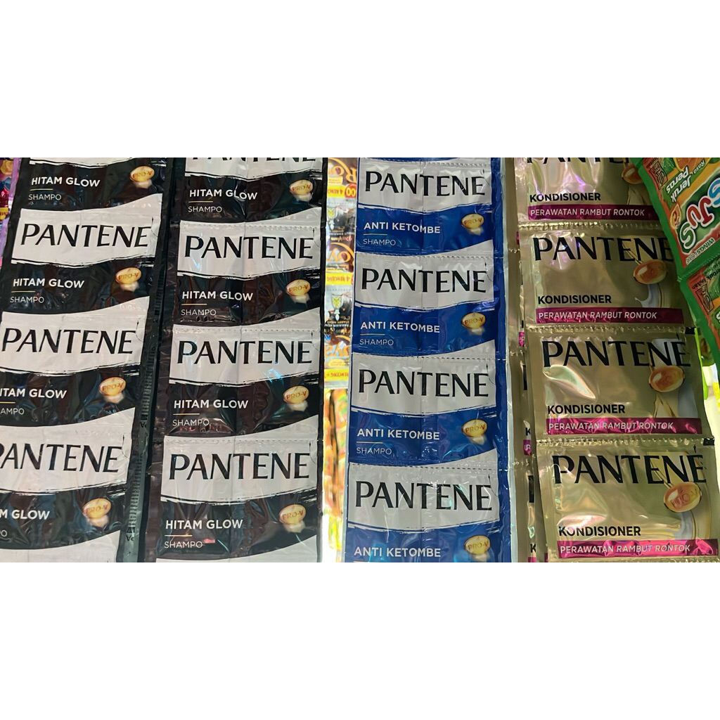 Pantene Shampoo/Pantene Conditioner 10ML (isi12) variasi Hitam Glow/Anti Ketombe/Conditioner