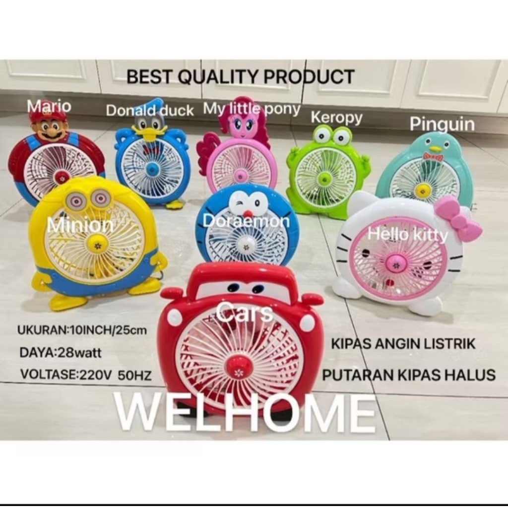 kipas angin karakter Minion Cars