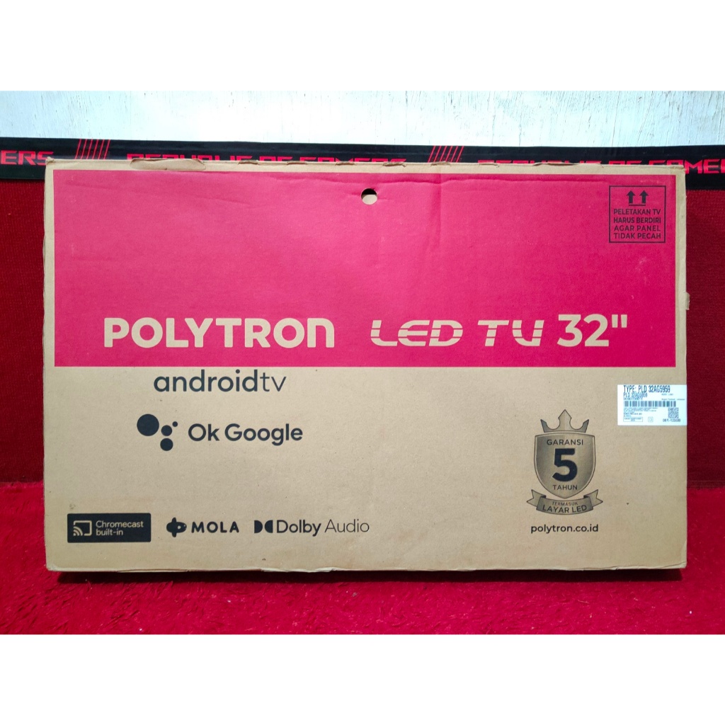 TV Polytron PLD32AG Android TV Digital 32 inc FULLSET