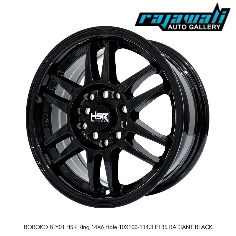 VELG HSR MODEL BOROKO BLY01 RING 14 UNTUK MOBIL NEW CARRY LUXIO GRANDMAX APV DLL