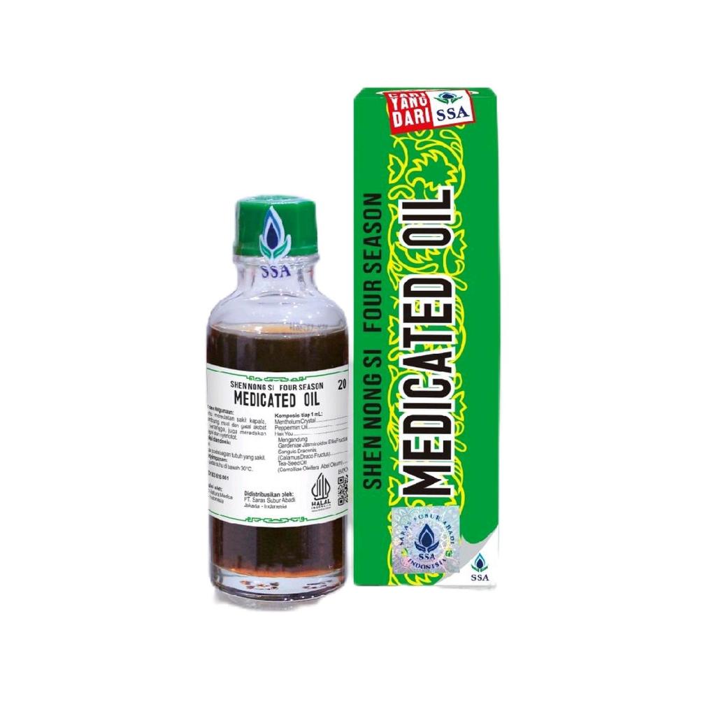 medicated oil 20 ml (sedang)-minyak angin -original 100%
