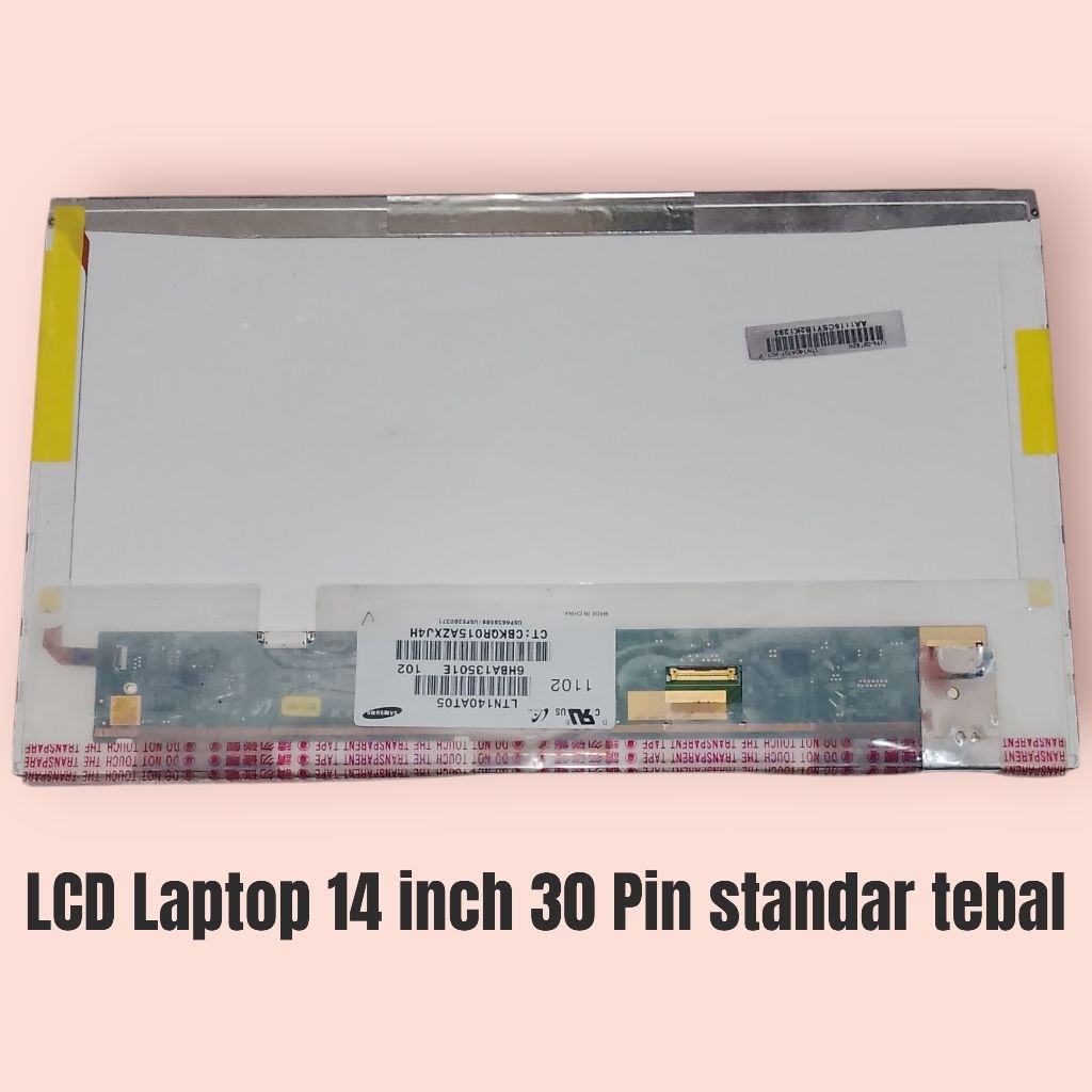 LCD Laptop 14 inch 30 pin standar tebal