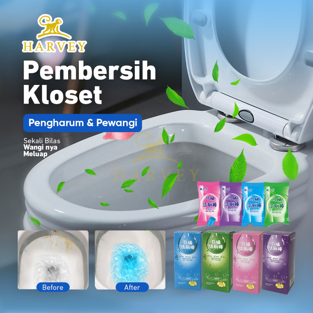 Pembersih Pewangi Toilet | Gel Stik Pengharum Kloset Duduk Toilet | Gel Pembersih Kloset Duduk WC