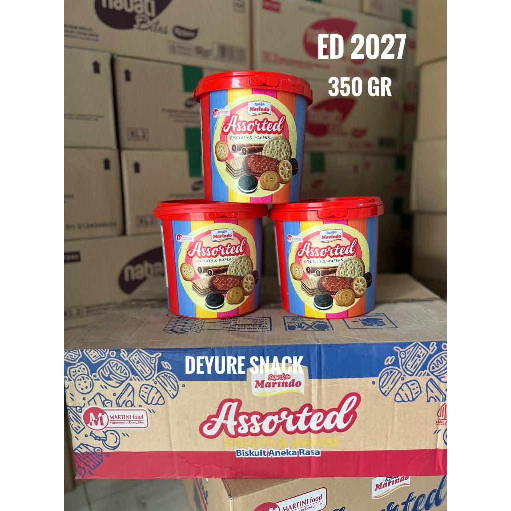 Marindo Assorted Biscuit Jar Timba 6x350gr