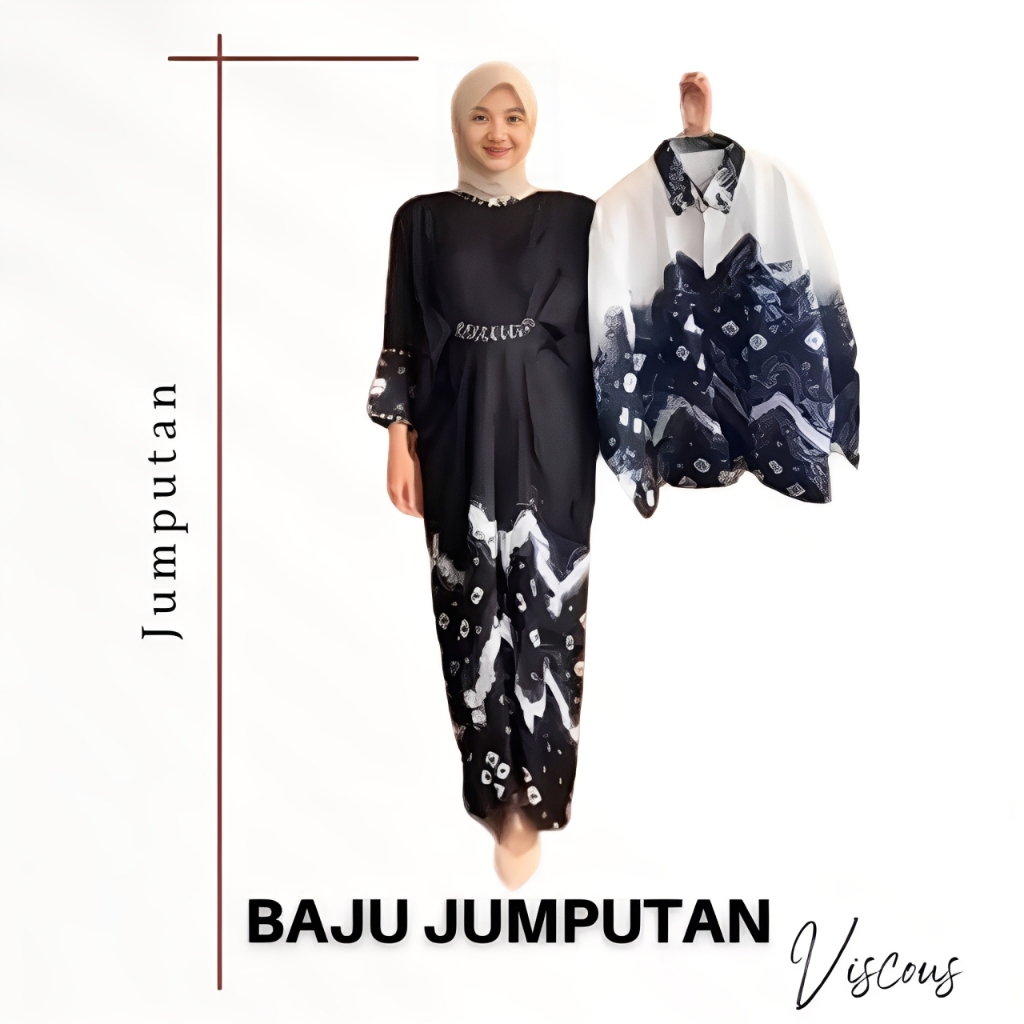 VR Textile - Baju Couple Jumputan Viscous / Gamis Keluarga Lebaran Berbagai Macam Motif Dan Warna HI