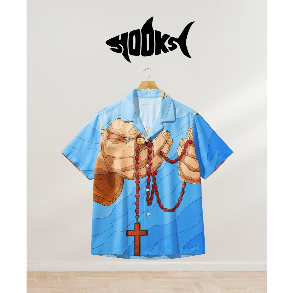Kemeja Hook Full Printing -HK-Krt3: Ekspresi Keyakinan dalam Gaya Modern