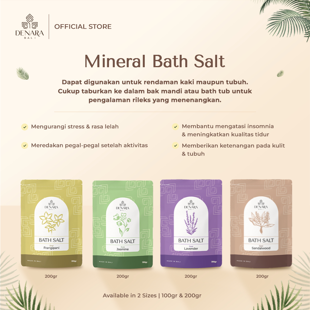 Denara Bali Mineral Bath Salt 200g