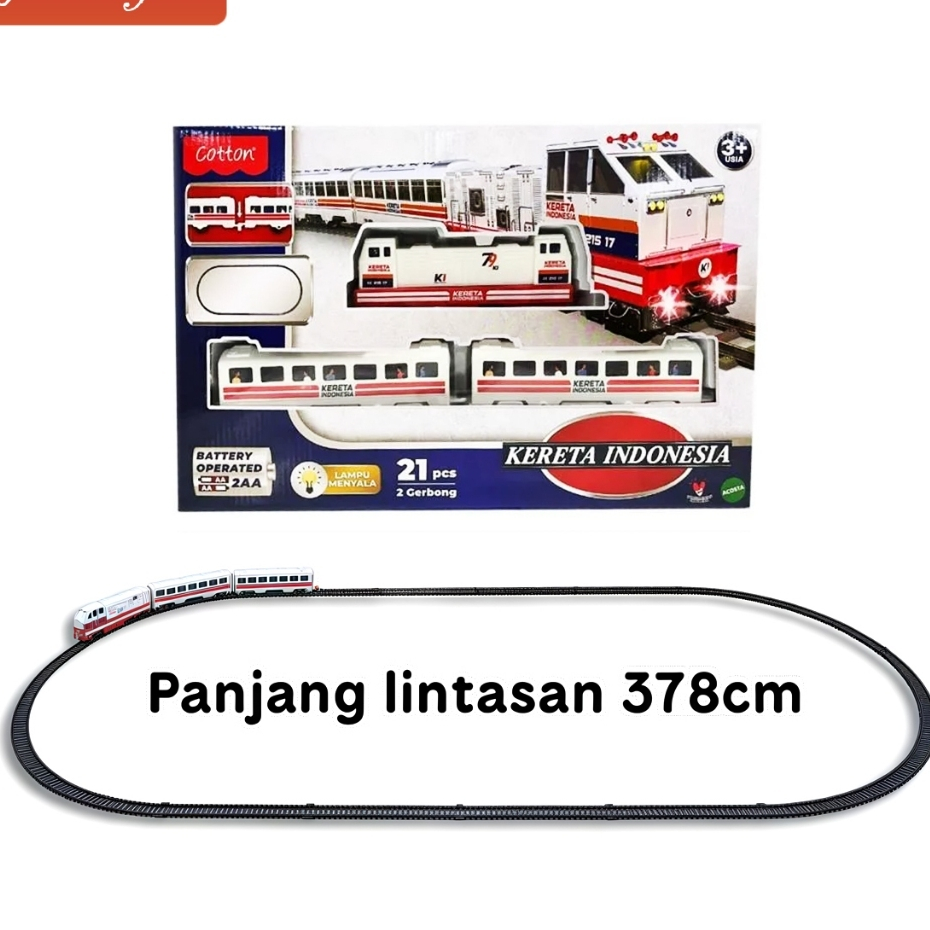 Mainan Kereta Api Indonesia 49142 Mainan Kereta KAI set Mainan Train set