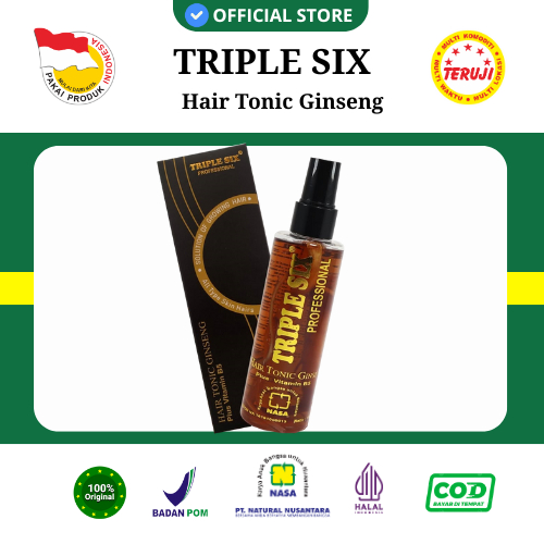 TRIPLE SIX Professional Hair Tonic Ginseng Perawatan Rambut Rontok