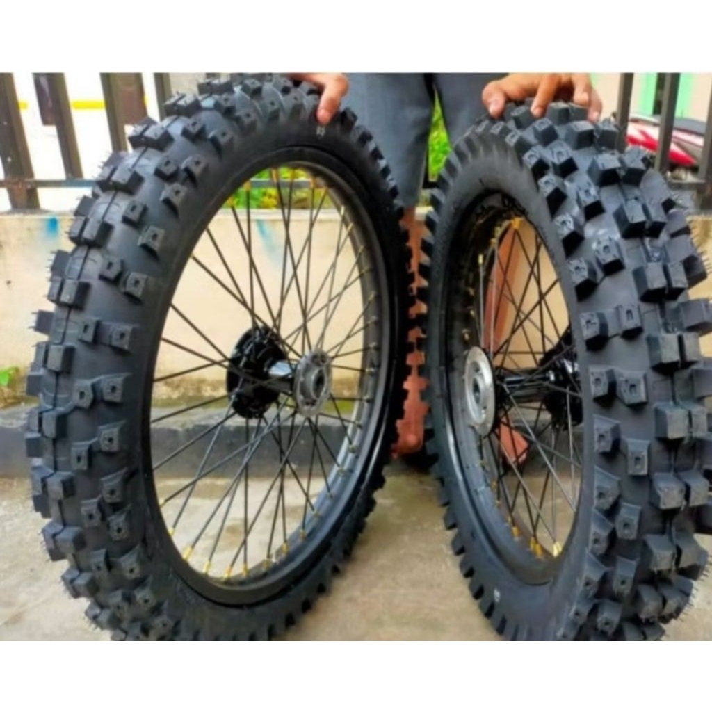 velg 18/21 KLX 150/d tracker full set sama ban trabasan+cakram depan dan belakang udah setel tingal 