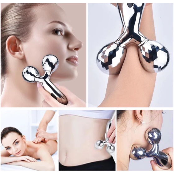 Alat pijat 3D massager / 3D Massager / Alat Pijat Manual / Alat pijat Wajah / 3D Solar Massager - si