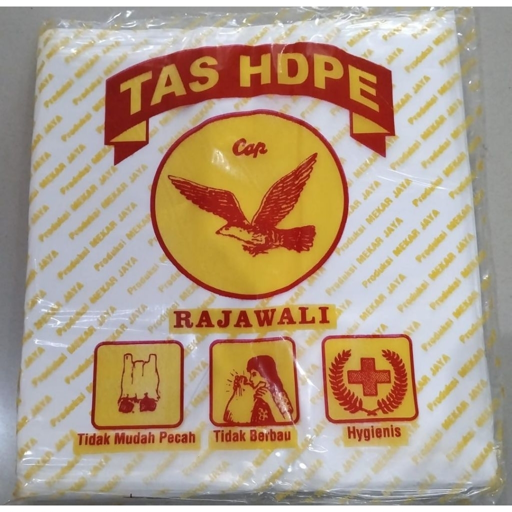KANTONG PLASTIK RAJAWALI HDPE KECIL PUTIH / KANTONG KRESEK PUTIH KECIL TEBAL