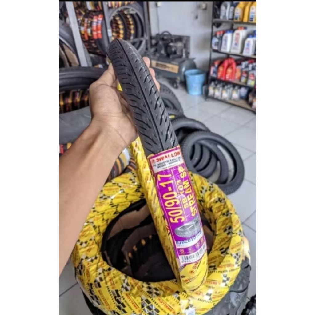 Ban cacing ring 17 merk SWALLOW ukuran 50/90-17