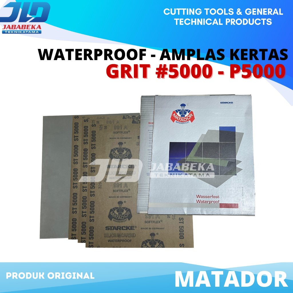 Amplas MATADOR 991A ST5000 / Grit #5000 Amplas Kertas Matador Germany