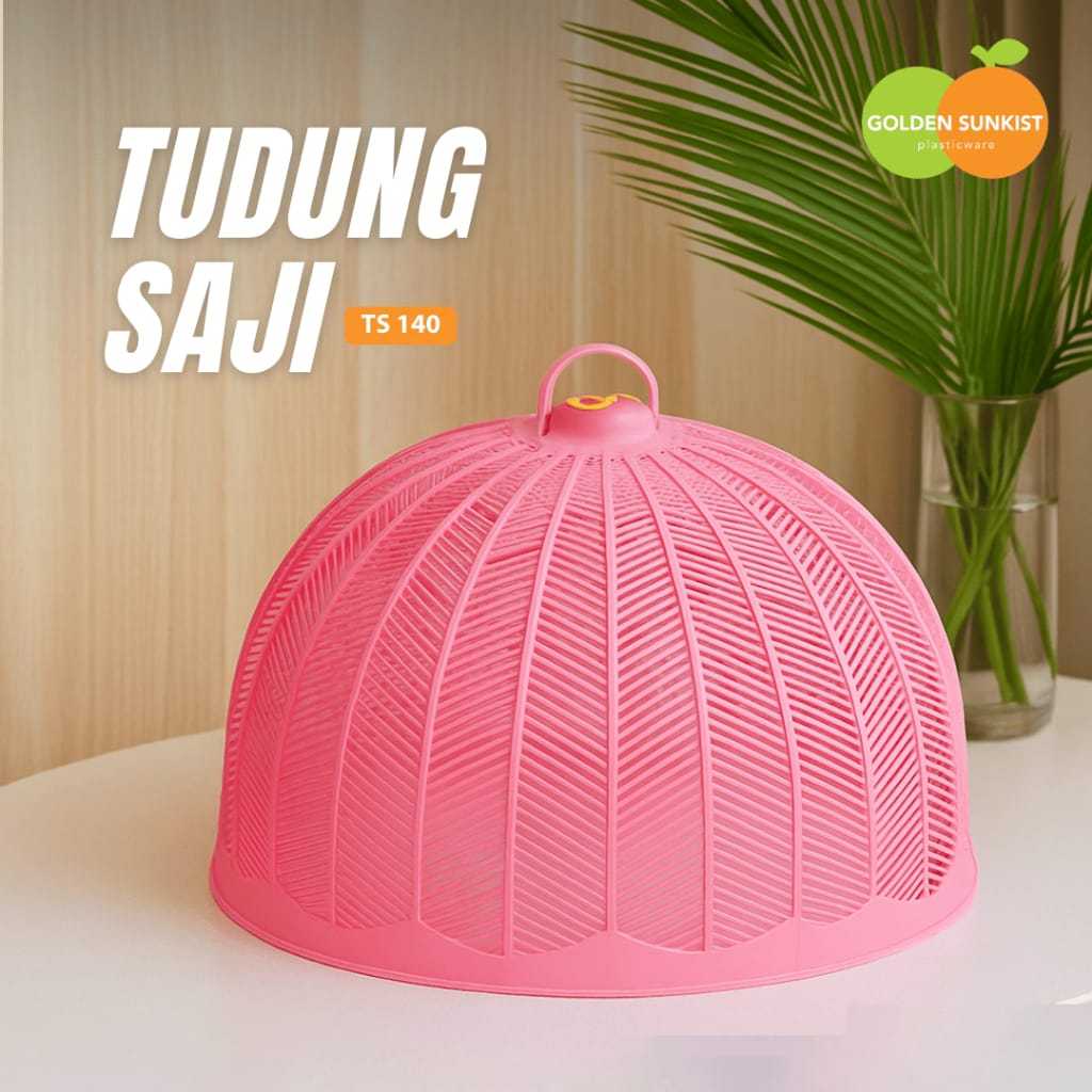 TS 140 Tudung Saji Bulat Besar Pink